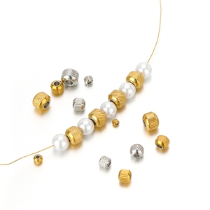 <span class=keywords><strong>Lovestory</strong></span> E372 Cadenas Sueltas Chapadas en Oro de 18k, Varios Tamaños, Patrón de Cuadrícula y Rayas Verticales, Venta al por Mayor de Joyería de Acero Inoxidable para Fabricación - Product Image 2