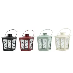 Bán Hot Mini Treo Bảng Candle Holder Đối Với Trang Chủ Wedding Favor Kim Loại Candle Lantern Với Glass Đối Với Vườn