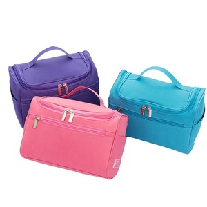 Multifunctional Travel <b>Toiletry</b> Bag Rectangle Portable <b>Storage</b> Cosmetic Bag For Bath Hook Type Polyester Fabric - Product Image 5