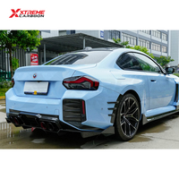 Diffuseur arrière en fibre de carbone sèche style V pour BMW G87 M2 Coupé, lèvre de spoiler de pare-chocs, séparateur arrière inférieur, kits carrosserie