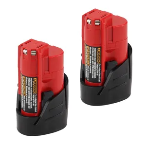 OEM Milwaukees 10.8V 12V 2000mAh 2.0Ah Charging Power Tool Replacement For Lithium Ion Battery