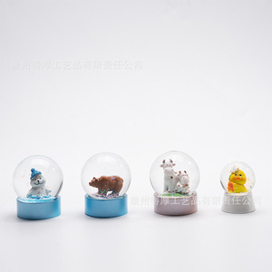 Custom Made Resin <b>Crystal</b> Ball Ornaments Miniature Globe Decorative <b>Animal</b> Figurines Handmade Gift Birthday Decoration - Product Image 4