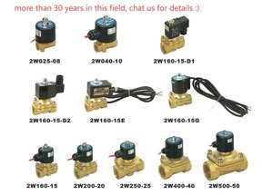 صمام تحكم كهربائي 2W160-1/2 من النحاس والفولاذ المقاوم للصدأ، 12 فولت و24 فولت، 1 بوصة، SS304، مغلق عادةً، للماء والغاز، 10 بار، OEM - Product Image 4