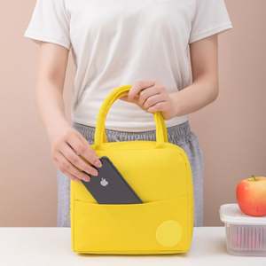 Sac à déjeuner en aluminium épais Oxford, sac à déjeuner de pique-nique en plein air, imperméable, isolation thermique, sac à glace, sac à déjeuner portable pour étudiants de bureau - Product Image 3