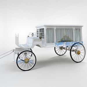 2025 Carrosse funéraire vintage à chevaux, couvert de verre, électrique, traîné par des chevaux, pour cercueil - Product Image 1