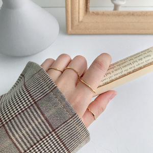 Bagues fines empilables HJZ655 pour adolescentes, hypoallergéniques, bijoux tendance pour fiançailles et soirées - Product Image 5