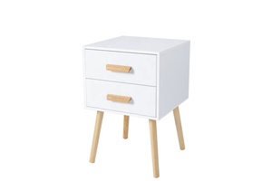<strong>Bedside</strong> <strong>Table</strong> for Home Furniture Bedroom Organizer 2 Layers Nightstand With Drawer Quality Luxury <strong>Round</strong> Night Stand - Product Image 2