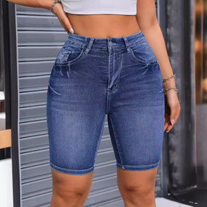 Mid-Rise Vintage Straight Jeans for Women Slim <b>Stretch</b> <b>Denim</b> with Button and Print - Product Image 2
