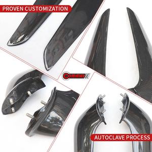 Mejores piezas de fibra de carbono seca estilo OEM para automóviles, canards para parachoques delantero de Ferrari 458, piezas de carrocería. - Product Image 3