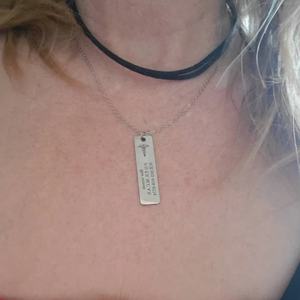 Collar con Placa de Identificación Médica Personalizada, Collar de Alerta Médica para Diabetes, Autismo, Joyería con Etiqueta Personalizable - Product Image 3