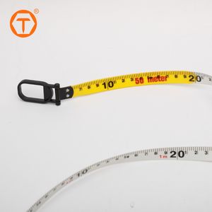 कस्टम लोगो भारी ड्यूटी 30 मीटर 50 मीटर 100 लंबे एब्स मामले में सड़क भूमि माप के लिए टेल स्टील धातु माप टेप - Product Image 5