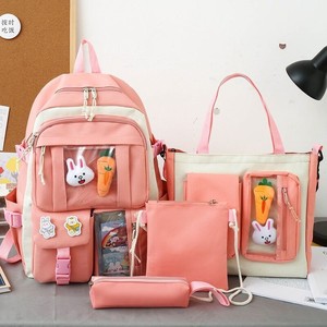 Sac à dos mignon pour filles Ensemble de quatre pièces de grande capacité et de haute beauté pour sac à dos de voyage sur le campus des élèves du premier cycle du secondaire - Product Image 5