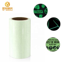 Película Luminosa Autoadhesiva, Papel Fotoluminiscente Imprimible, Rollo de Vinilo Adhesivo para Cinta Reflectante que Brilla en la Oscuridad, Señales de Salida