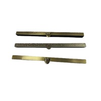 Accessoires pour sacs Bandes de bordure droites en tôle de fer verrouillables de 4,5/7,5 pouces Bandes de reliure métalliques pour la fabrication de sacs Matériel