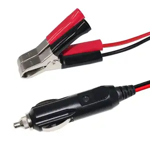 Terminal 12V Connector Adapter Kabel Clip Alligator Elektrische Sigarettenaansteker Plug Elektronische Auto Batterij Oplader