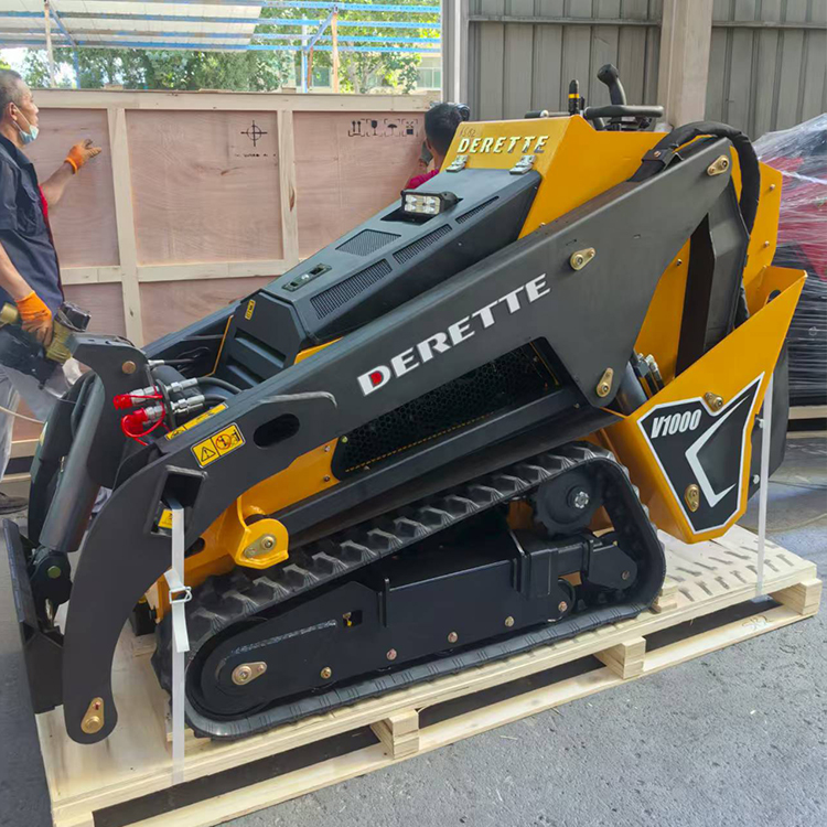 Прямая поставка с завода, компактная подставка V1000 на погрузчике, мини-направляющая с резиновыми гусеницами, сертифицированный, Kubota, переднее ведро двигателя