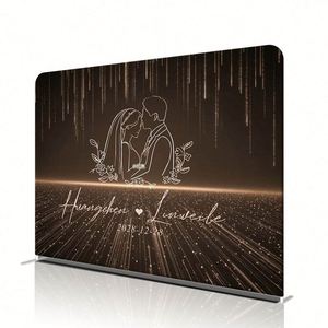 Pillowcase <b>Backdrop</b> for Photo Booth and Events 10x10ft Polyester Gravure Printed Angel Style Tension Fabric Display <b>Stand</b> - Product Image 4