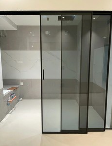 <span class=keywords><strong>Puerta</strong></span> Interior de <span class=keywords><strong>Madera</strong></span> Estilo Japonés Prima con Vidrio Esmerilado para Baño, <span class=keywords><strong>Puerta</strong></span> <span class=keywords><strong>Corredera</strong></span> de <span class=keywords><strong>Madera</strong></span> para Privacidad en Restaurantes, Color Marrón - Product Image 3