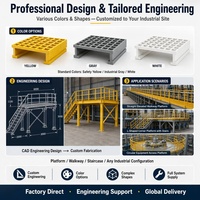 Profils en fibre de verre pultrudés FRP pour plateforme d'entretien de tours CVC, système modulaire fiable pour l'assemblage extérieur