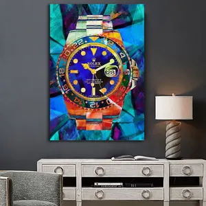 HD Gedruckt Bilder Bunte Uhr Gemälde Nordic Stil Zu Hause Dekoration Poster drucken wand kunstwerk gemälde