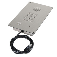 Système de téléphone IP à clavier PoE appartement SIP IP VoIP interphone vidéo bâtiment 2 voies téléphone analogique ascenseur téléphone d'urgence