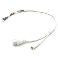 Conector RJ45 de 10 Pines, 28AWG, con Aislamiento de PVC, Conductor de Cobre, Conector DC Jack, Arnés de Cableado para Cámara IP CCTV