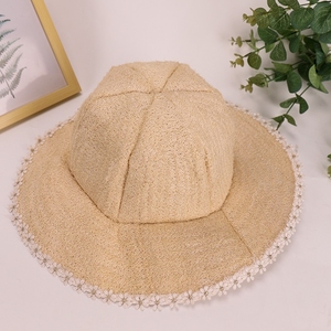 Wholesale Customized Natural Loofah <b>Sunscreen</b> Hat with Hand Embroidery and Image Style for Outdoor Travel Fishing - Product Image 3