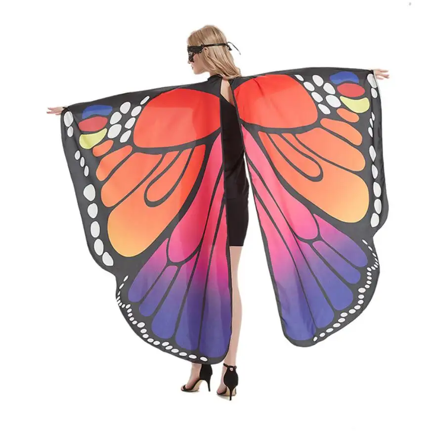 Neuer großer Chiffon Schmetterlings flügel Schal Wrap Cape Schal Poncho