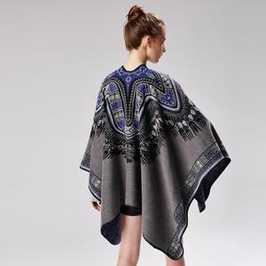 Hiver Chaud Cachemire Hommes et Femmes <span class=keywords><strong>Poncho</strong></span> Echarpe Péruvienne <span class=keywords><strong>Alpaga</strong></span> <span class=keywords><strong>Laine</strong></span> Echarpes Tissées Capes Ponchos - Product Image 6