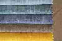 Tissu d'ameublement 100 % polyester tissé uni, léger, respirant, imperméable, aspect lin, pour canapé et usage domestique/industriel - Grande Vente