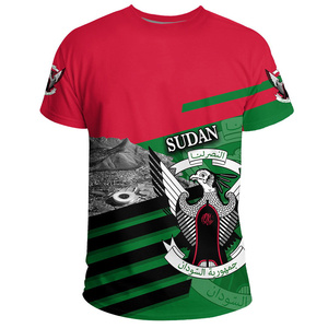 Sommer 3D-Gedrucktes Südsudan <span class=keywords><strong>T</strong></span>-Shirt Wappen-Muster <span class=keywords><strong>T</strong></span>-Shirt Herren Freizeit Streetwear Kurzarm Oberteil Übergroßes <span class=keywords><strong>T</strong></span>-Shirt - Product Image 4