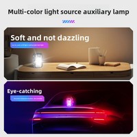 Nouvelle lampe torche transfrontalière légère en alliage d'aluminium avec porte-clés, recharge USB, double source d'éclairage, fonction gyroscopique et avertissement sonore pour l'extérieur