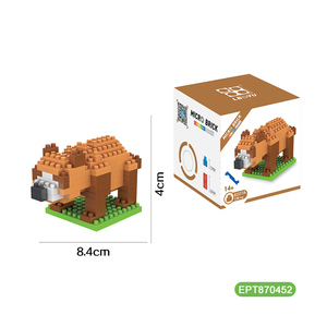 EPT رخيصة تصنعها بنفسك شيمبانزي بلاستيك من البلاستيك من من مجموعة الحيوانات الصغيرة غير الصغيرة مجموعة بناء كتل الطوب الجذعية ألعاب صغيرة - Product Image 6