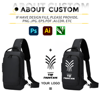 Nouveau Type mode sac à bandoulière hommes multifonctionnel étanche hommes sac de messager avec Port de charge USB mot de passe serrure sac de poitrine