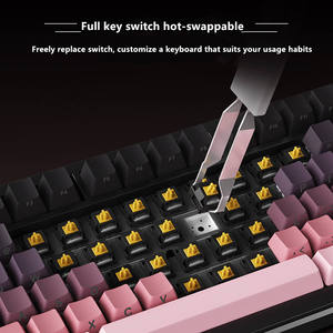 AJAZZ AK820 MAX PLUS Silent Switch (Factory Orange-White Theme) Tri-mode with Screen RGB <b>DIY</b> Mechanical <b>Keyboard</b> (PC Edition) - Product Image 5