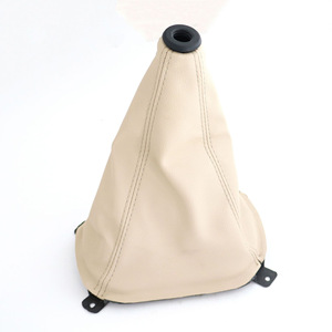 Kia Gear <b>Shift</b> <b>Knob</b> Cover Leather Beige Manual Transmission Car Interior Accessory - Product Image 2
