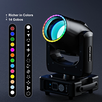 Système d'éclairage de scène professionnel en gros 295W LED Spot tête mobile lavage pour DMX Gobo club Disco Light