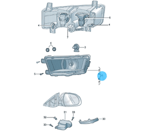 <span class=keywords><strong>VW</strong></span> Polo Plus/T-Cross OEM 5ED 941 699 B/5ED 941 700 B Conjunto de faros LED Nueva temperatura de color 6000K - Product Image 5