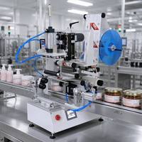 Machine d'étiquetage semi-automatique électrique pour bouteilles de lait et d'huile d'olive, emballages en bois, étiqueteuse à tension constante