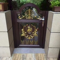 Puertas de Entrada Exteriores Automáticas Retráctiles Modernas Pintadas, Construcción de Aleación de Aluminio y Acero Inoxidable