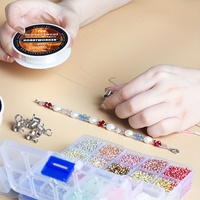 Fil Fireline, bobine de 50 yards, tressé 4 brins, noir et blanc, pour la fabrication de bijoux, bracelets et tissage de perles