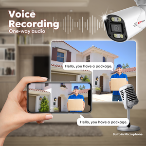 Expglobal nhà ngoài trời cctv an ninh Hệ thống <span class=keywords><strong>Camera</strong></span> Kit 8MP 4CH NVR POE đám mây tầm nhìn ban đêm âm thanh IP <span class=keywords><strong>Video</strong></span> - Product Image 3