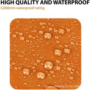 Bâche imperméable Woqi 300x300 cm, orange, carrée, pour camping en plein air, auvent léger en polyester, couverture de tente - Product Image 4