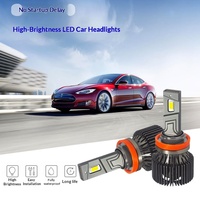 Nouveau phare LED de voiture à double tube en cuivre G55-90W 55W 12V OLIVER, compatible laser H4, haute luminosité pour la conduite à distance
