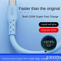 OEM kabel Data USB mikro Tipe C, kabel Data USB mikro ponsel datar tembaga murni untuk ponsel dan Samsung, kabel pengisian cepat Tipe C