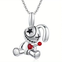 Collier pendentif design gothique amusant punk créatif nouveau VOODOO HALLOWEEN lien malédiction mode indépendante transfrontalière