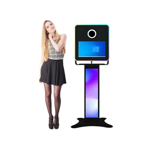 Düğün olay Photobooth Kiosk taşınabilir Selfie fotoğraf kabini makinesi ile isteğe bağlı kamera ve yazıcı