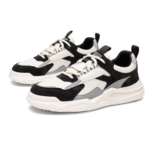 Zapatos Casuales de Hombre con Suela Gruesa, Versión Coreana, Color Blanco, de Cuero Genuino, Estilo Chunky, Novedad 2026 - Product Image 2