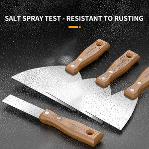 Couteau à enduit en acier au carbone à poignée souple, neuf d'usine, pour usage industriel et bricolage, en acier inoxydable, pour le nettoyage des sols en plastique et la construction - Product Image 5