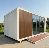 Cabane de luxe Apple de 20 pieds pour jardin, maison d'hôtes moderne, maisonnette modulaire préfabriquée pour usage résidentiel, maison conteneur